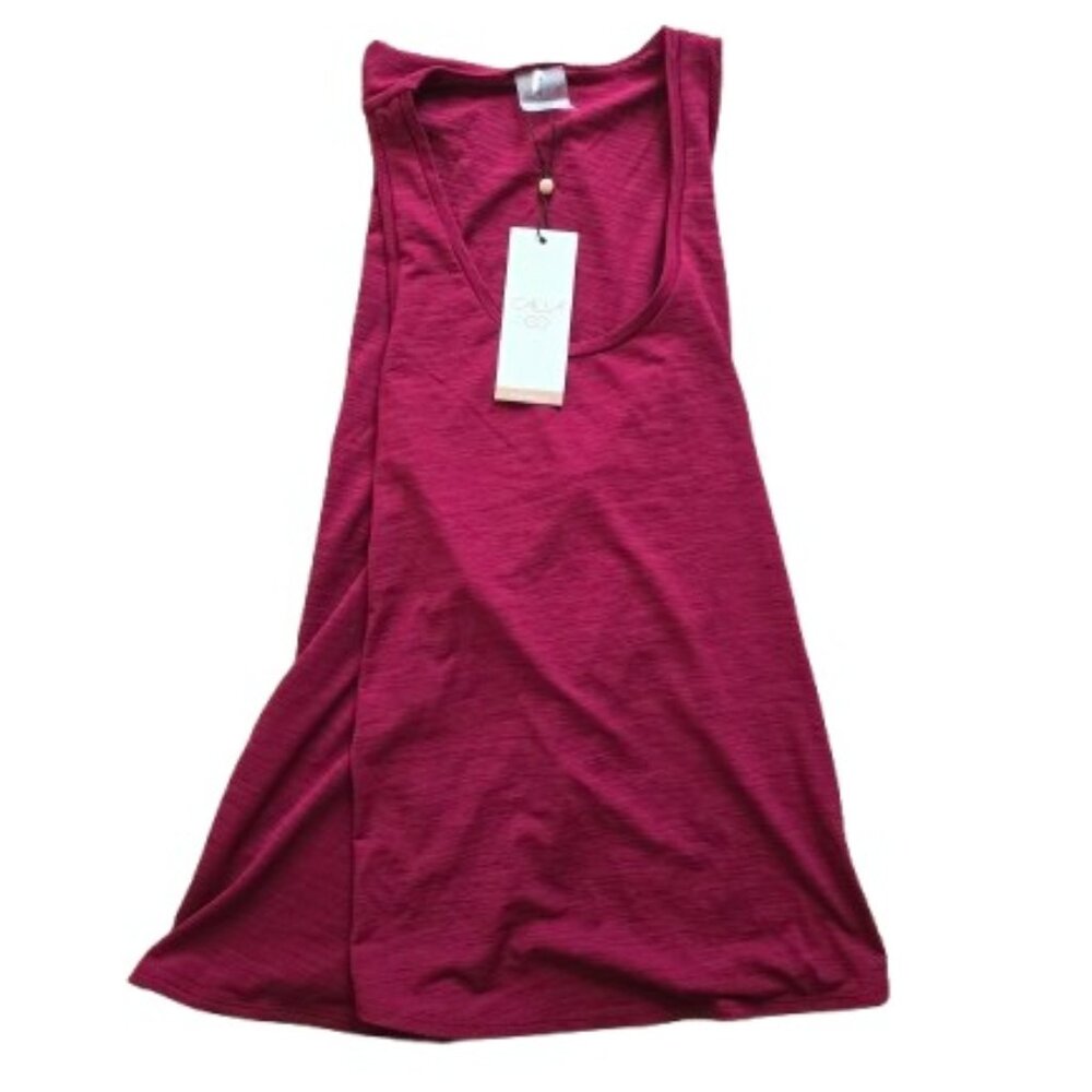 Women's Calia by Carrie Underwood Twist Back Tank-Dark Red-NWT